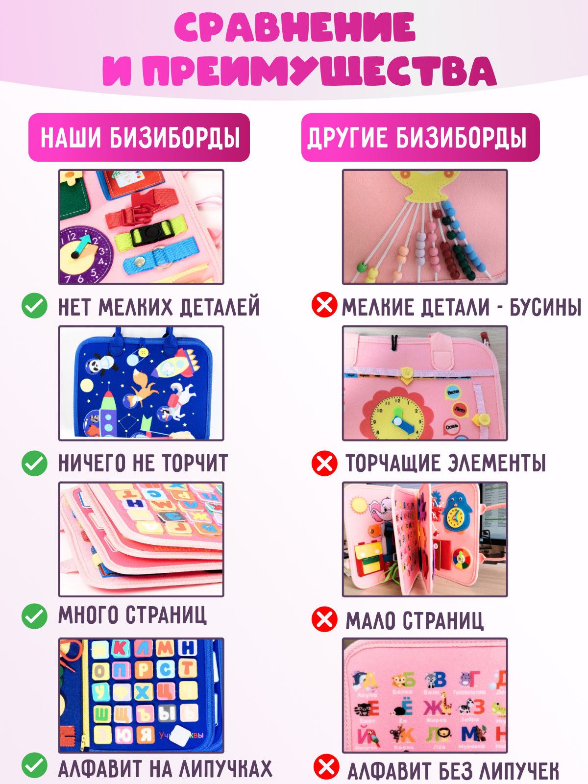 Игрушка DiaDan бизиборд Развивающая книжка бизиборд - фото 12