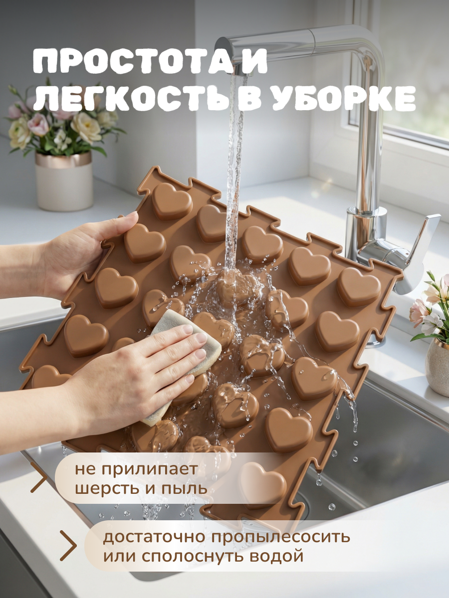 Коврик-пазл ARTSTEP массажный развивающий детский 25 x 220 см 15 шт. - фото 12
