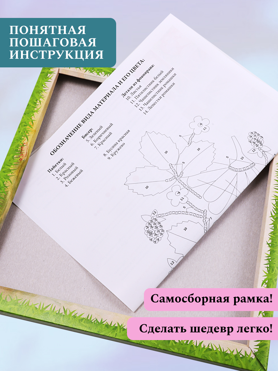 Картина из страз Волшебная мастерская Земляничный аромат - фото 5