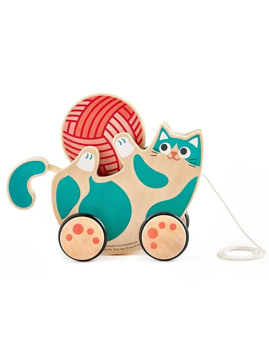 Игрушка Hape каталка Котенок - фото 6
