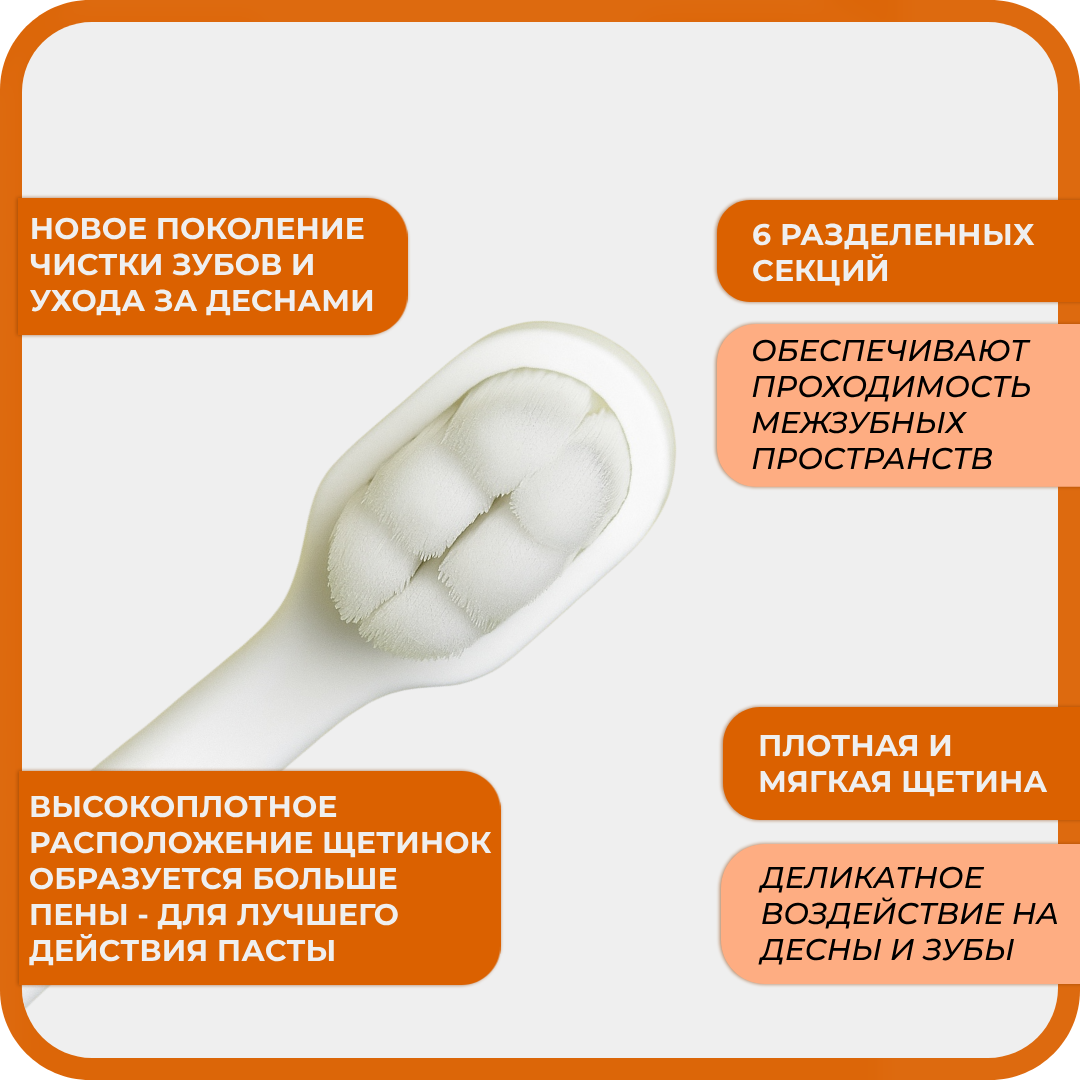 Зубная щетка классическая Чистый Зуб от 2 лет 1 шт. - фото 3