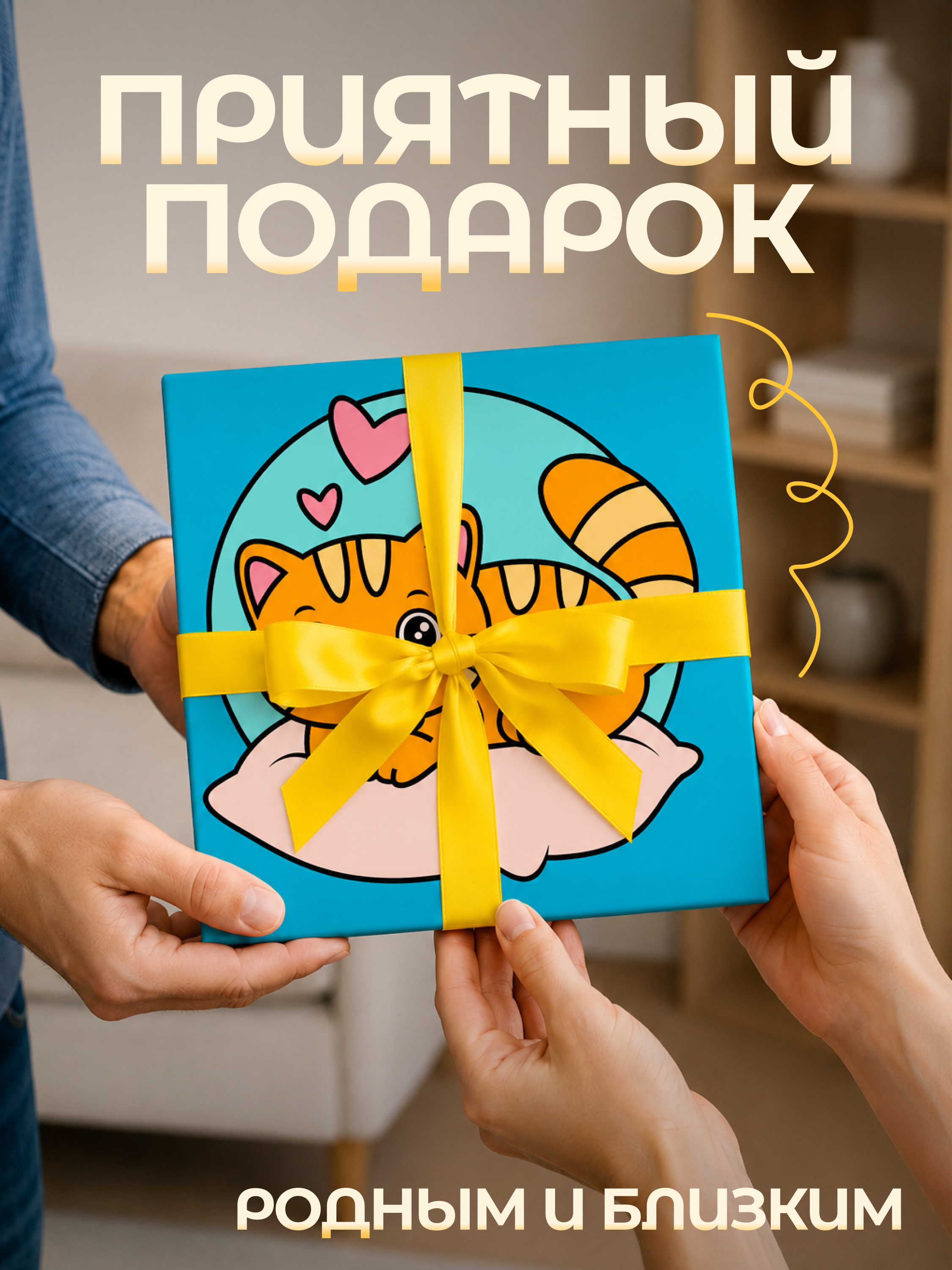 Картина по номерам Magic Stories Котик на подушке - фото 5