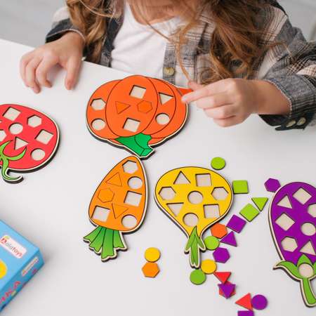 Настольная игра Alatoys Мозаика ОВОЩИ 48 дет., 6 пазл. в ассортименте