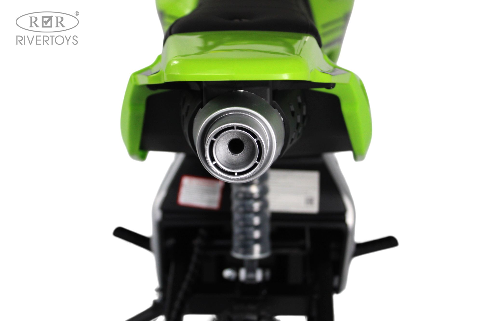 Электромотоцикл RIVERTOYS E777KX-MOTO-GREEN - фото 17