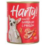 Корм для взрослых собак всех пород Harty консервированный полнорационный паштет из баранины с рубцом 850г