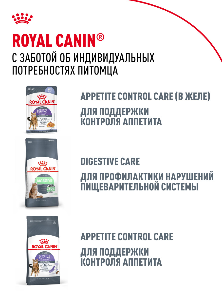 Корм для кошек ROYAL CANIN Care Аппетайт контроль соус пауч 85г - фото 10