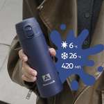 Термокружка Арктика 701-420 текстурный синий с ситечком