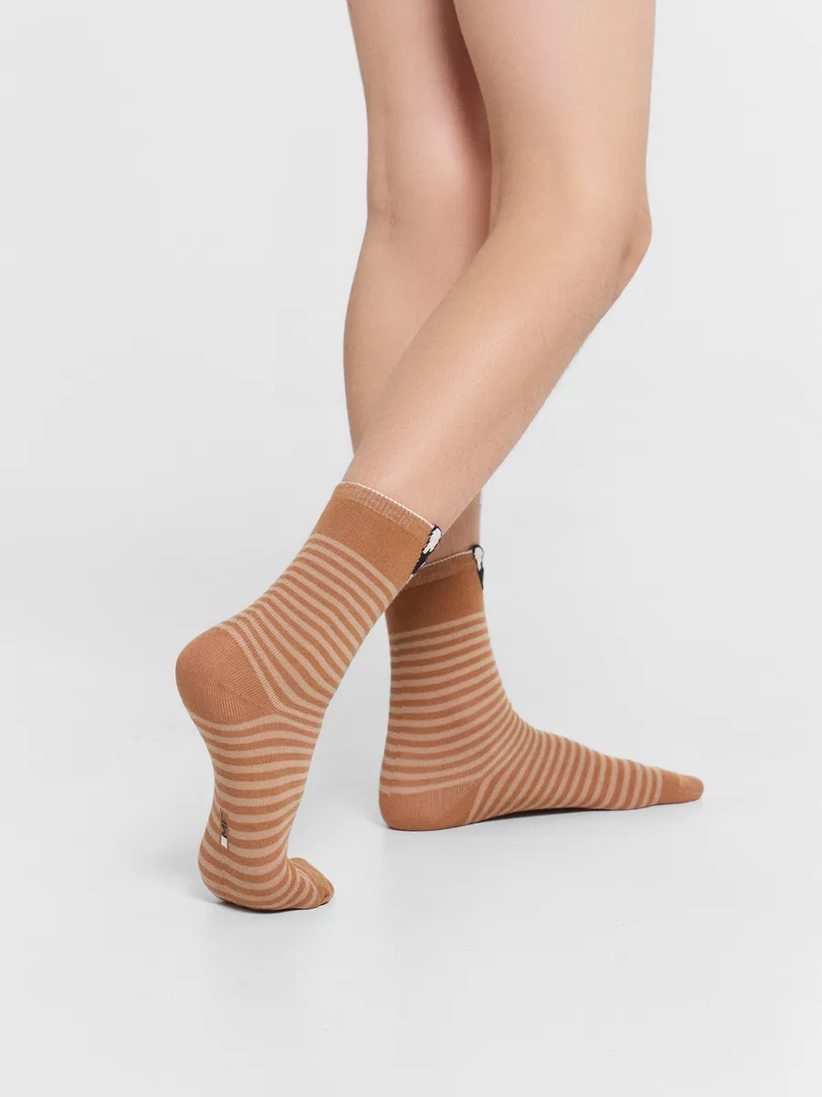 Носки 3 пары Mark Formelle (Марк Формэль) 430A-2929/капучино /св.коричневый /нюдовый - фото 5