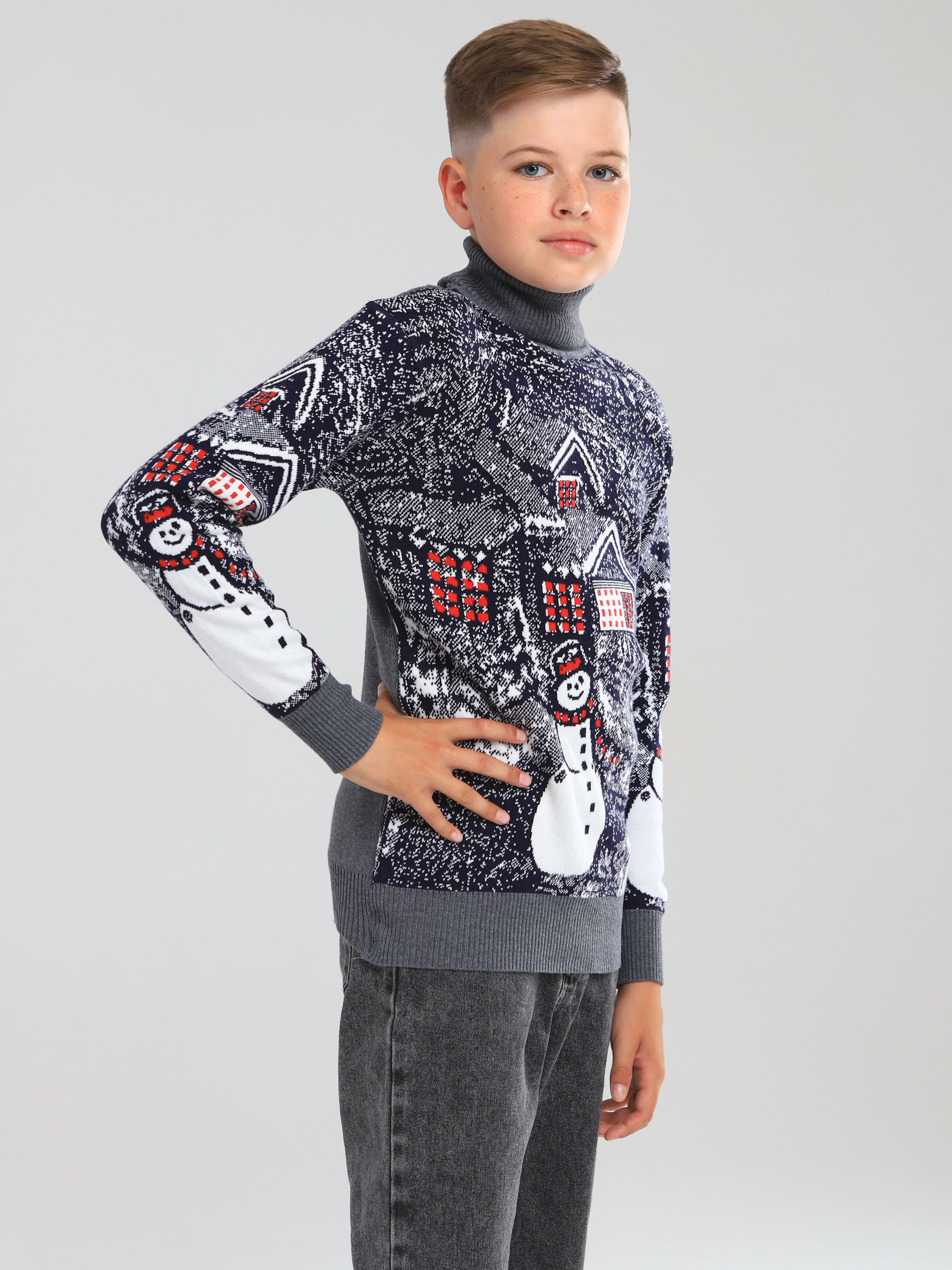 Свитер СИНИЙ МИР FUL3023A-C62 - фото 5