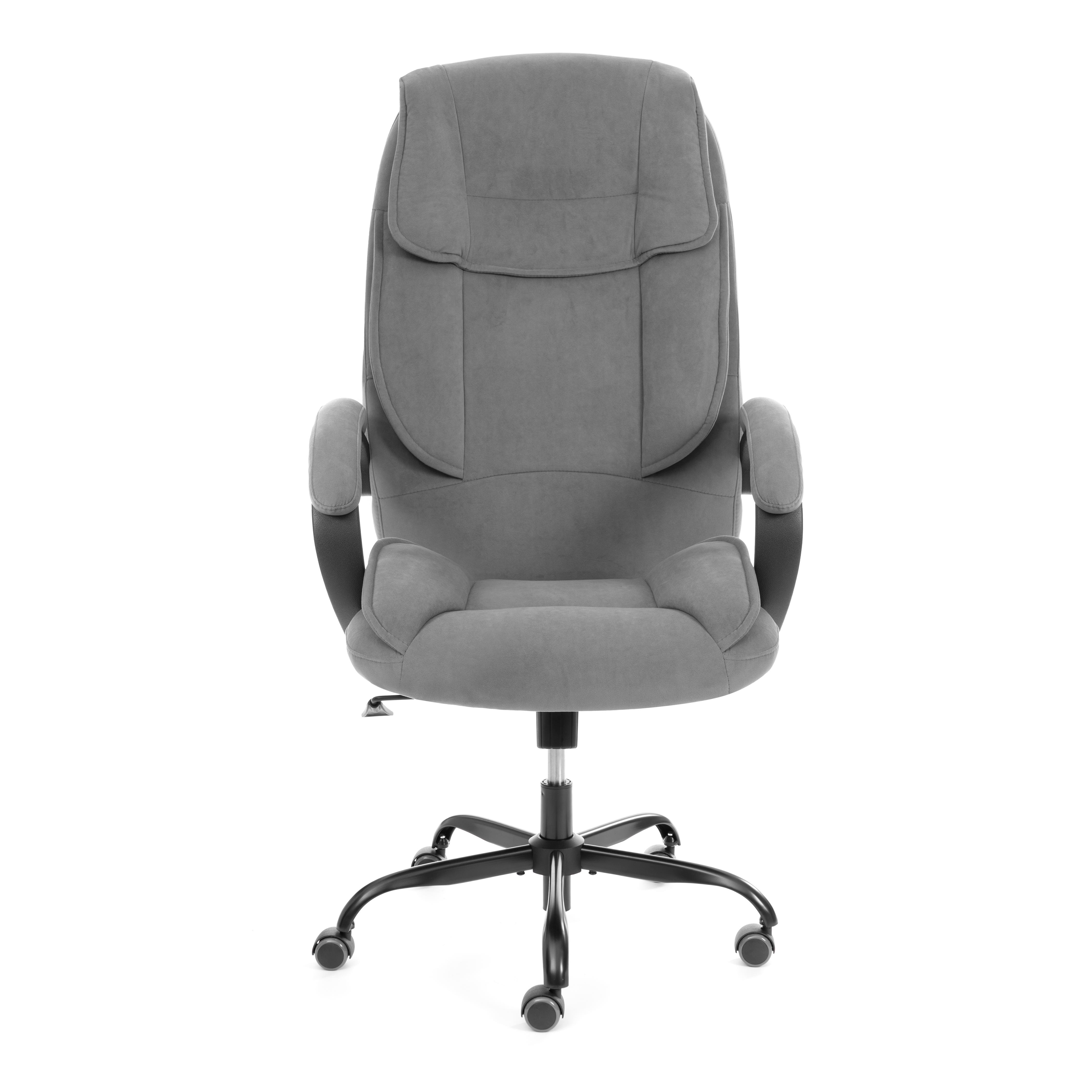 Компьютерное кресло TETCHAIR велюр серый - фото 6