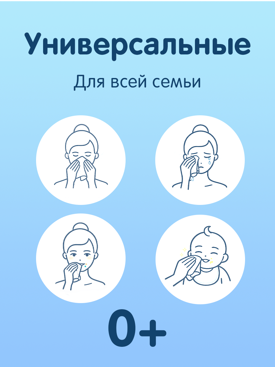 Бумажные платочки Joonies 8 упак. 30 шт. - фото 5