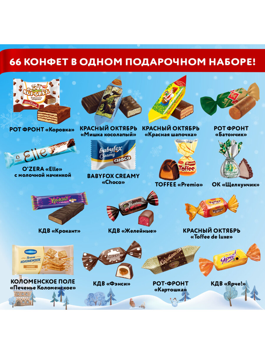 Сладкий новогодний подарок МосУпак бокс для детей 2026 - фото 3