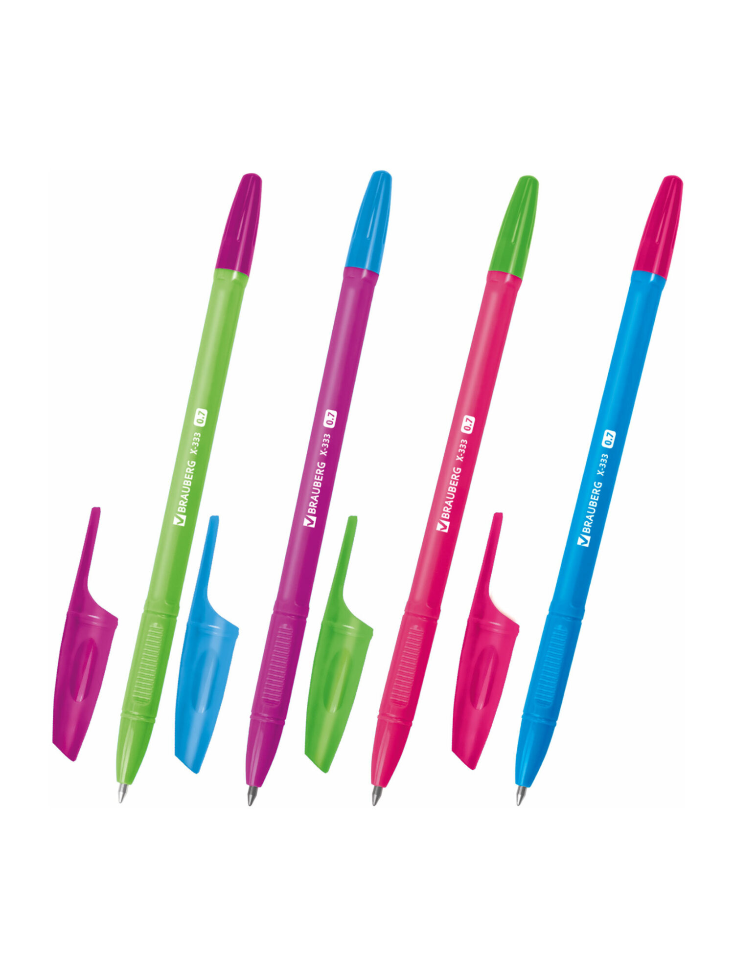Ручка шариковая Brauberg 8 шт. - фото 3