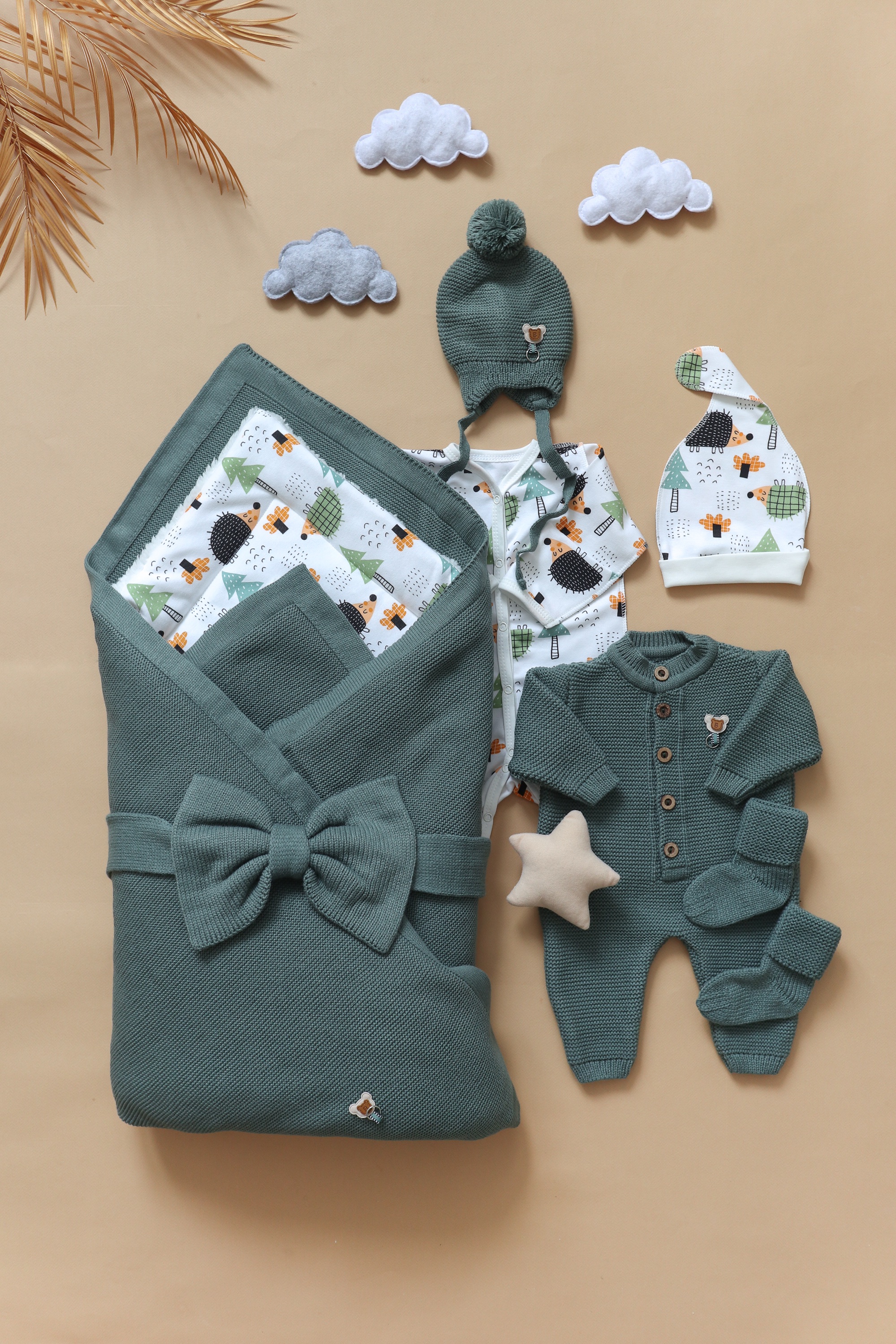 Комплект на выписку Bunnyphant 0363/зеленый - фото 2