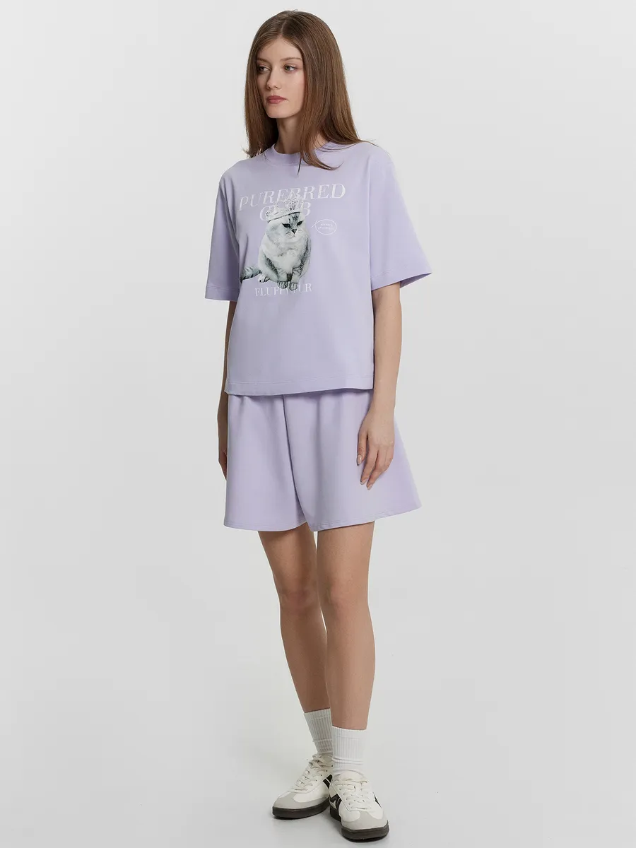 Шорты Mark Formelle (Марк Формэль) 132380/лиловый вереск - фото 1