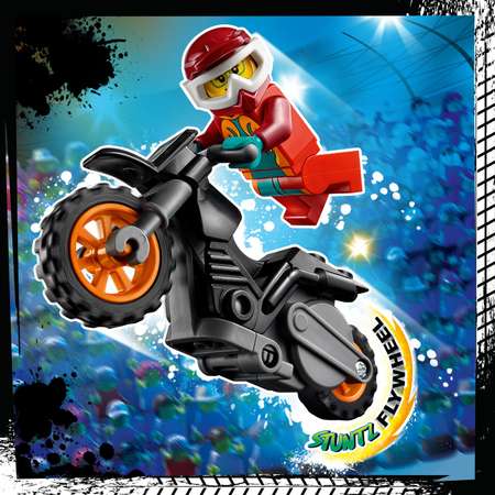 Конструктор LEGO City Огненный трюковый мотоцикл блочный