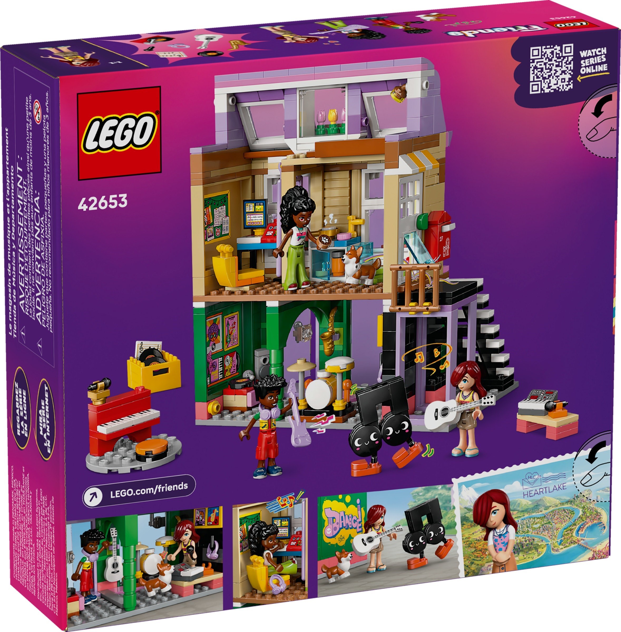 Изображение товара Конструктор LEGO Friends Музыкальный магазин и квартира 483 детали - творческое музыкальное развлеч Изображение товара Конструктор LEGO Friends Музыкальный магазин и квартира 483 детали - творческое музыкальное развлеч