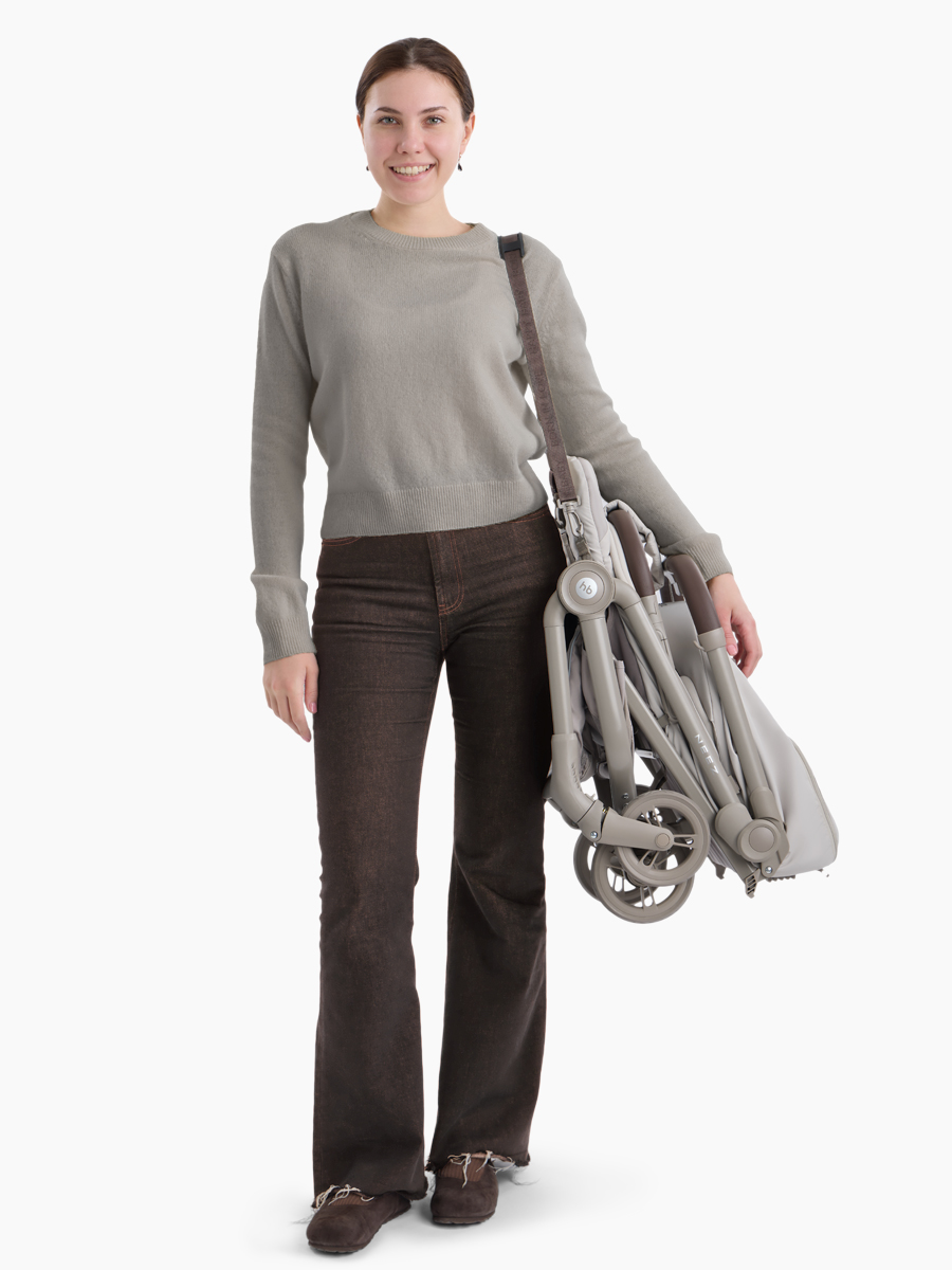 Коляска прогулочная Happy Baby Neez серый - фото 23