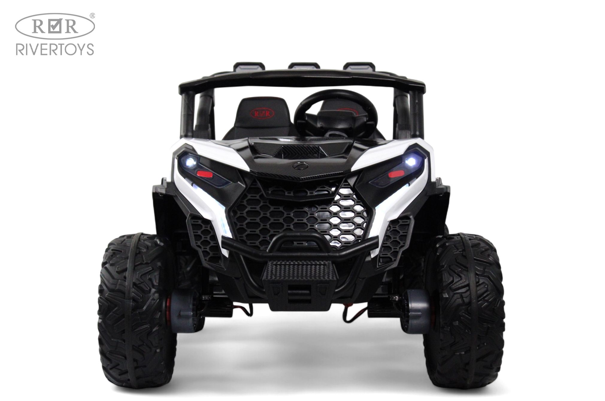 Электромобиль RIVERTOYS K555KK-BUGGY-WHITE С пультом ДУ - фото 2