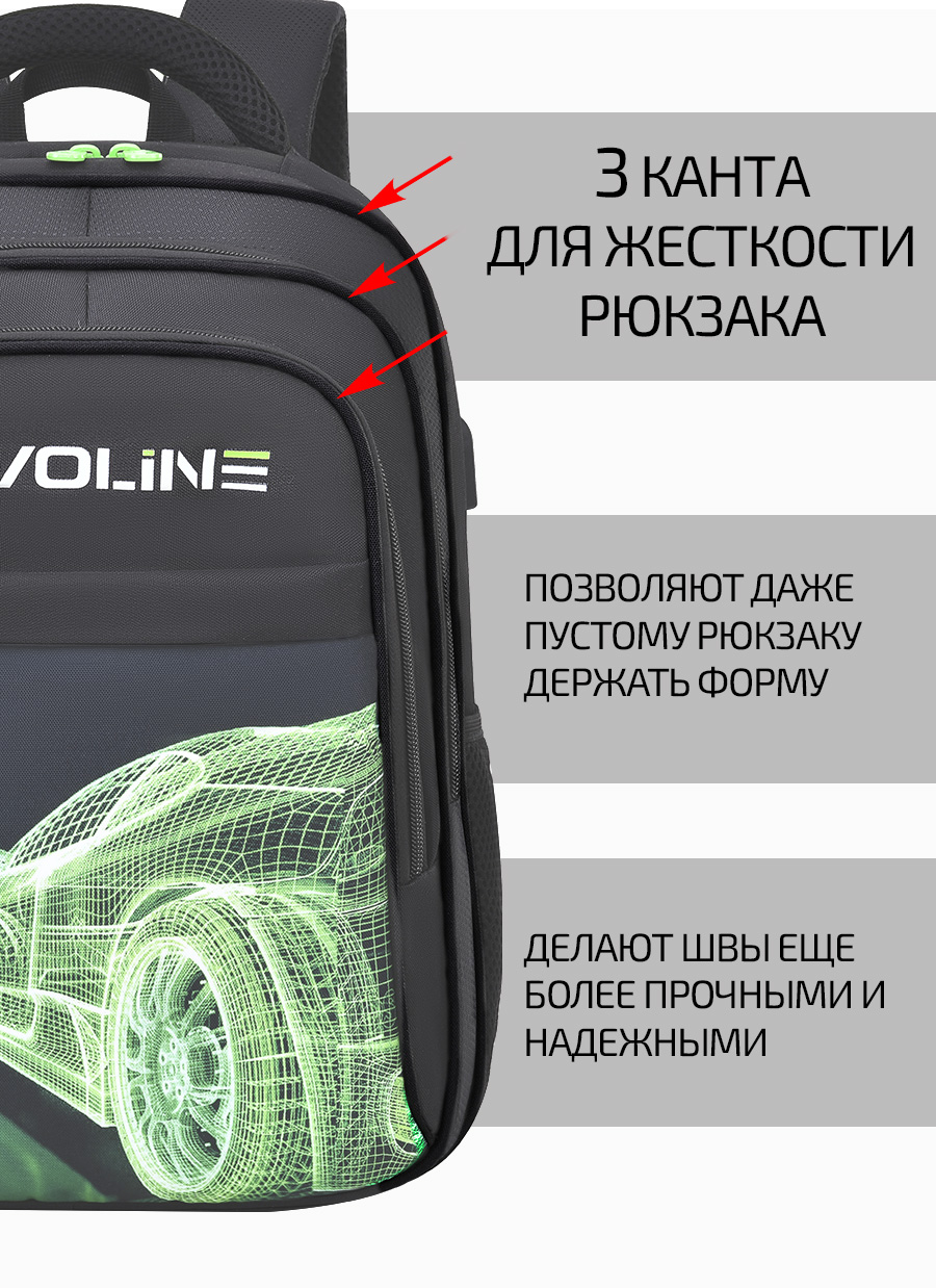 Рюкзак Evoline Гоночная машинка - фото 5