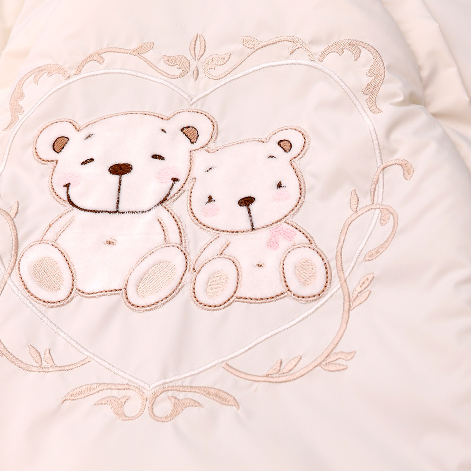 Конверт в коляску Осьминожка Мишки бежевый - фото 13