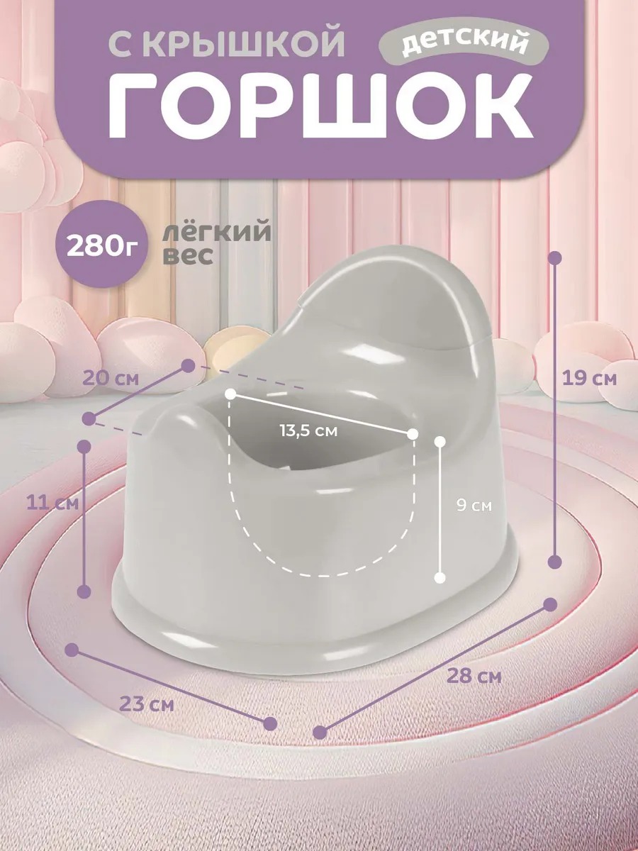 Горшок Компания Друзей серый серый - фото 4