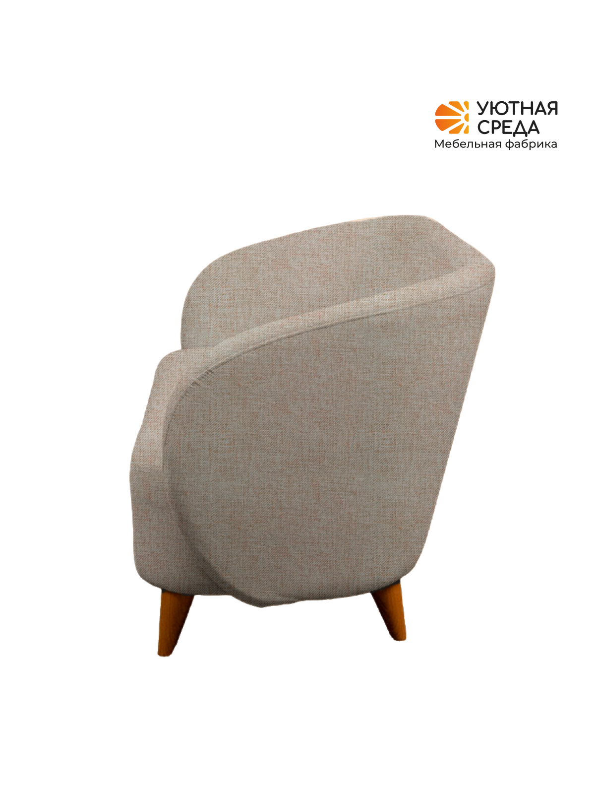 Диван Уютная среда бежевая рогожка бежевый - фото 14