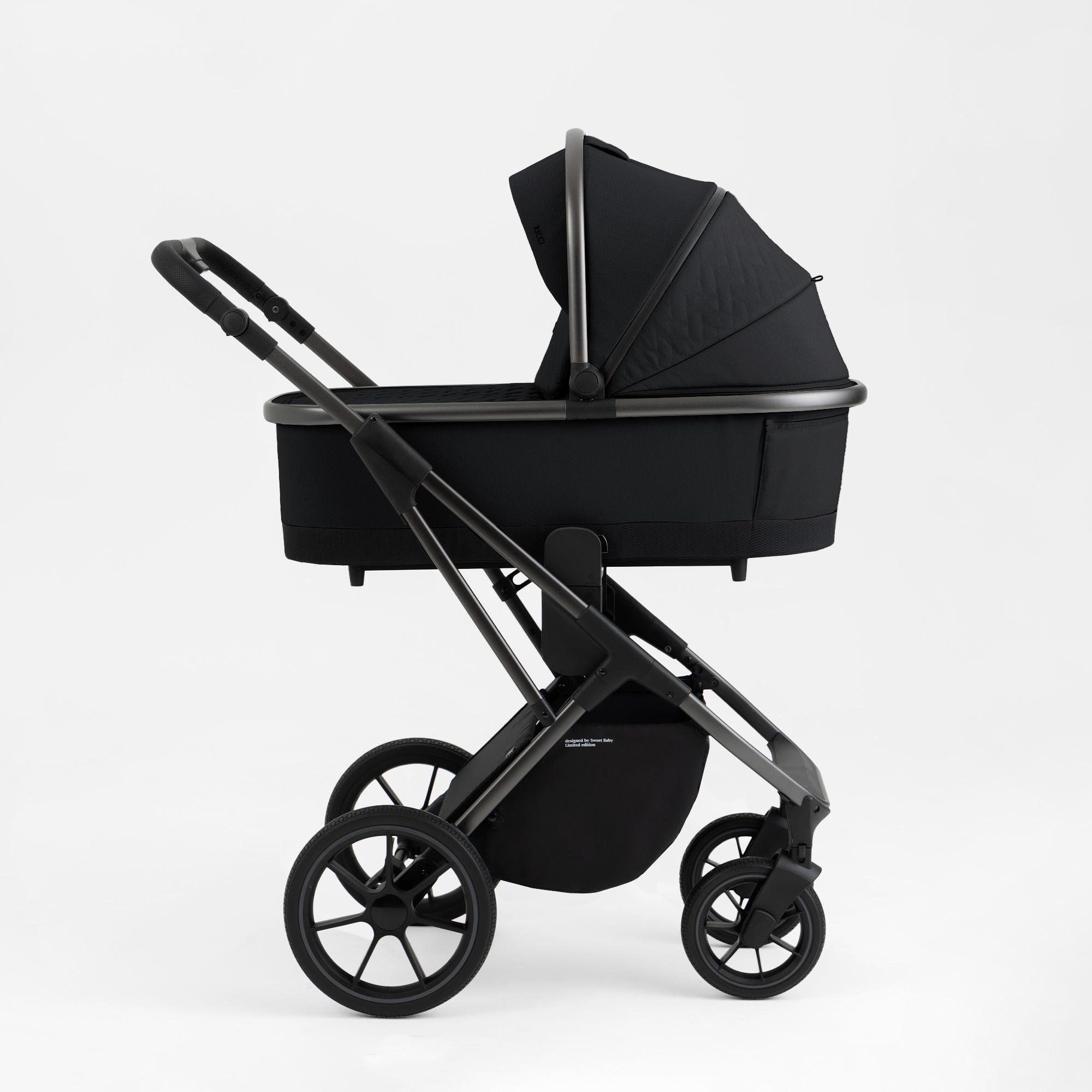 Коляска 2в1 Sweet Baby Ricci Black черный - фото 22