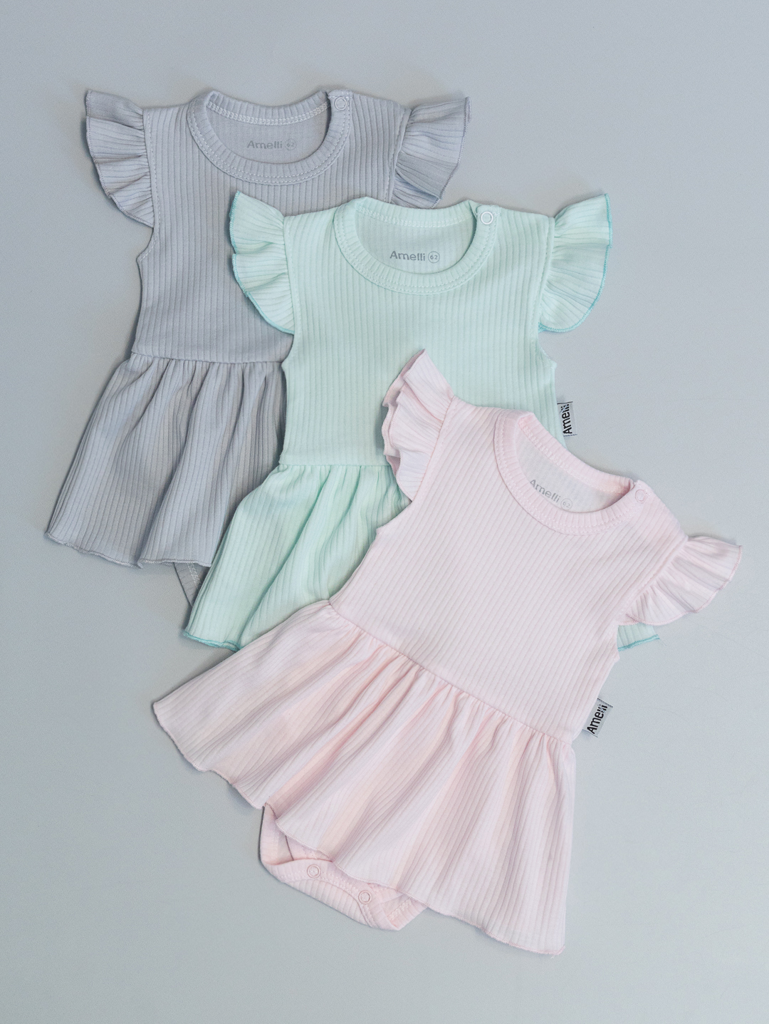 Боди-платье Amelli КЛ.290.050.1.0.171сер - фото 3