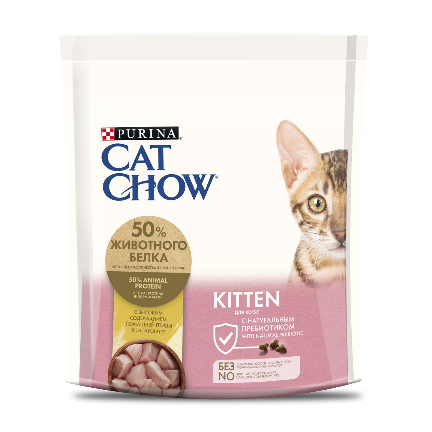 Корм сухой для котят Cat Chow 400г с домашней птицей - фото 1