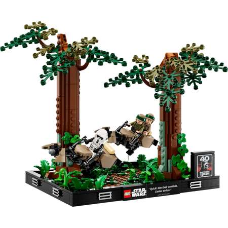 Конструктор LEGO Star Wars Endor Speeder Chase Diorama блочный