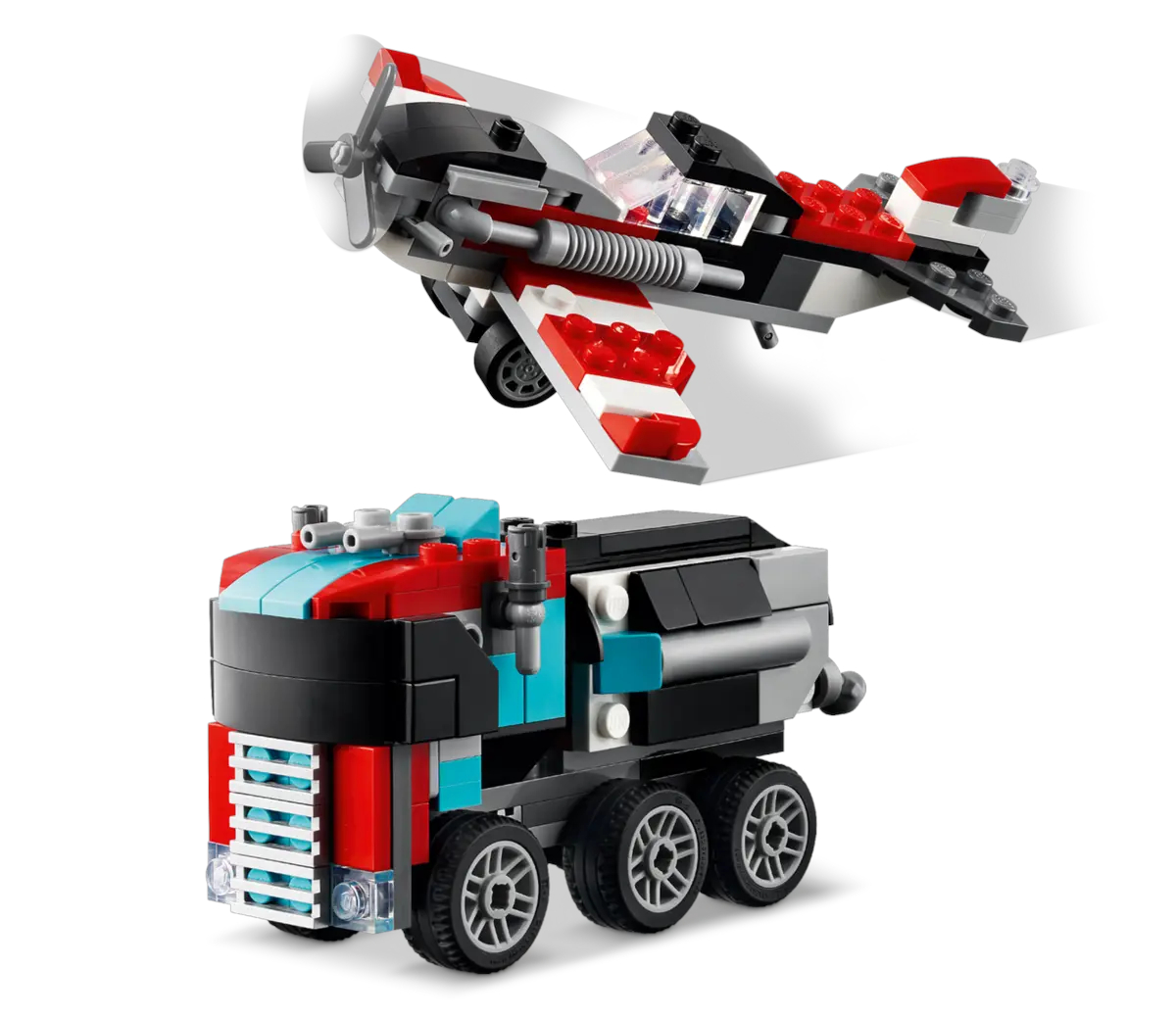 Конструктор LEGO Creator Бортовой грузовик с вертолетом 270 дет. - фото 4