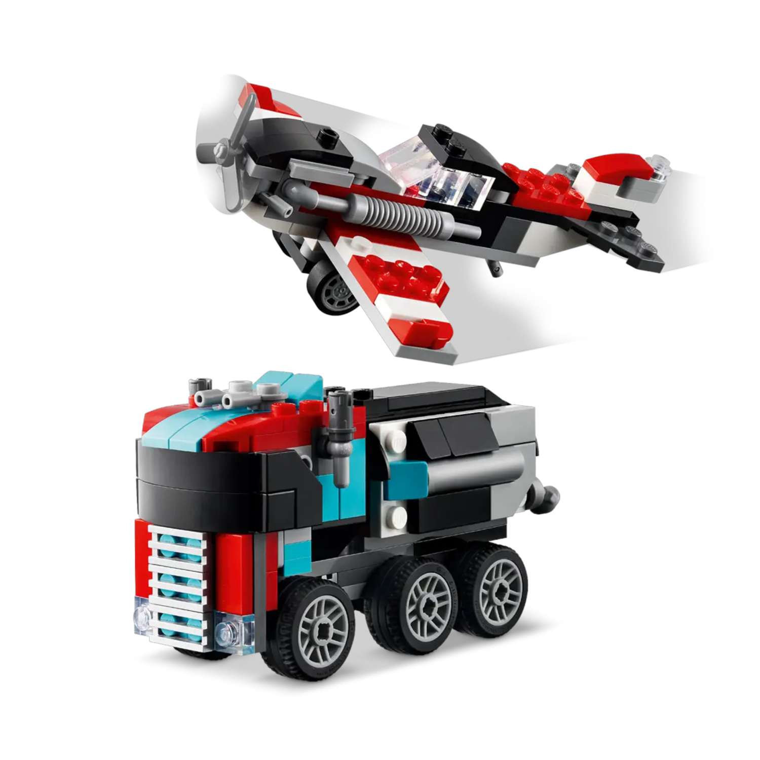 Конструктор LEGO Creator Бортовой грузовик с вертолетом 270 дет. - фото 4