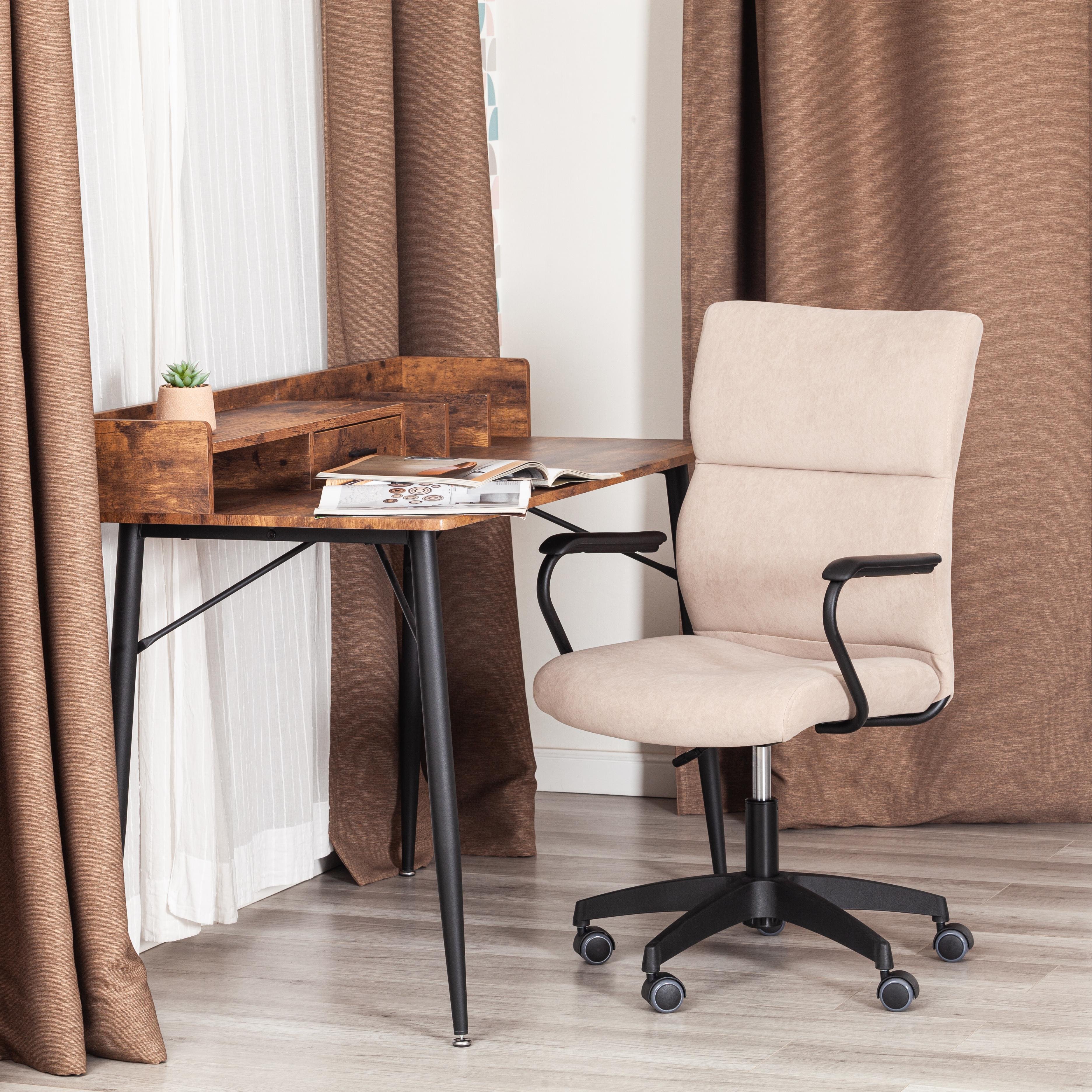 Компьютерное кресло TETCHAIR флок бежевый - фото 1