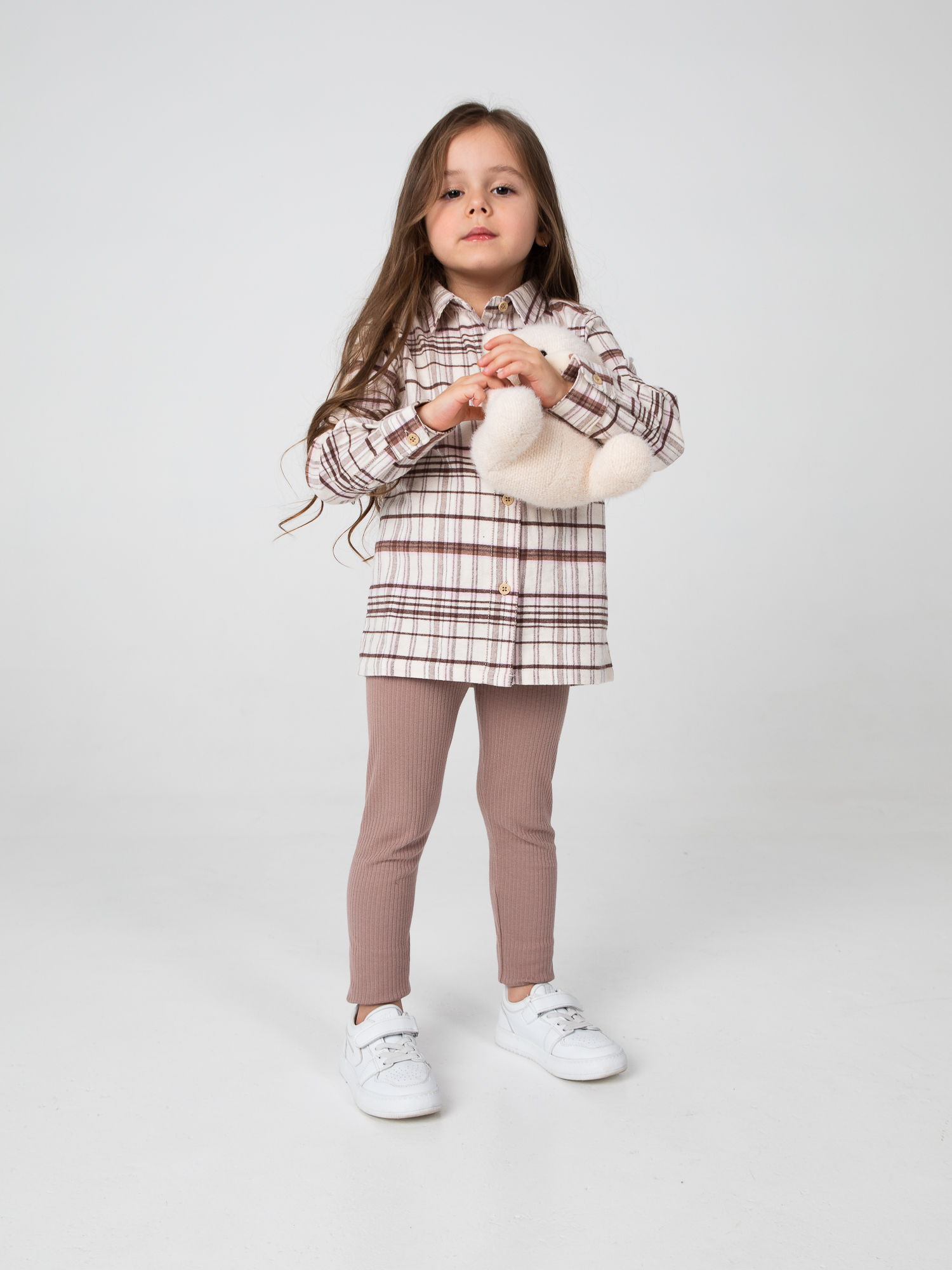 Леггинсы LEVA леггинсы для девочки_рубчик - фото 3