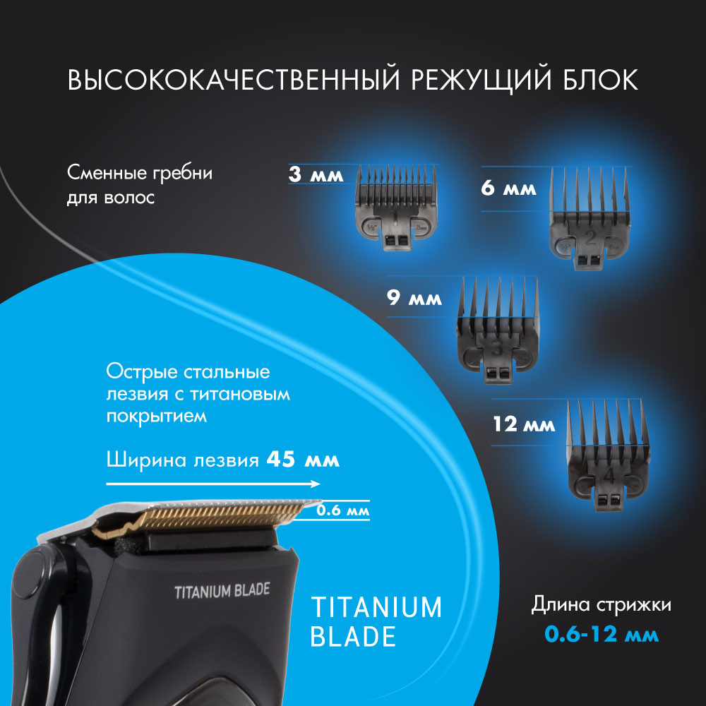 Машинка для стрижки волос ENDEVER Sven-970 - фото 4