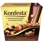 Конфеты Konfesta с шоколадно-ореховой начинкой в обсыпке фундуком 150г