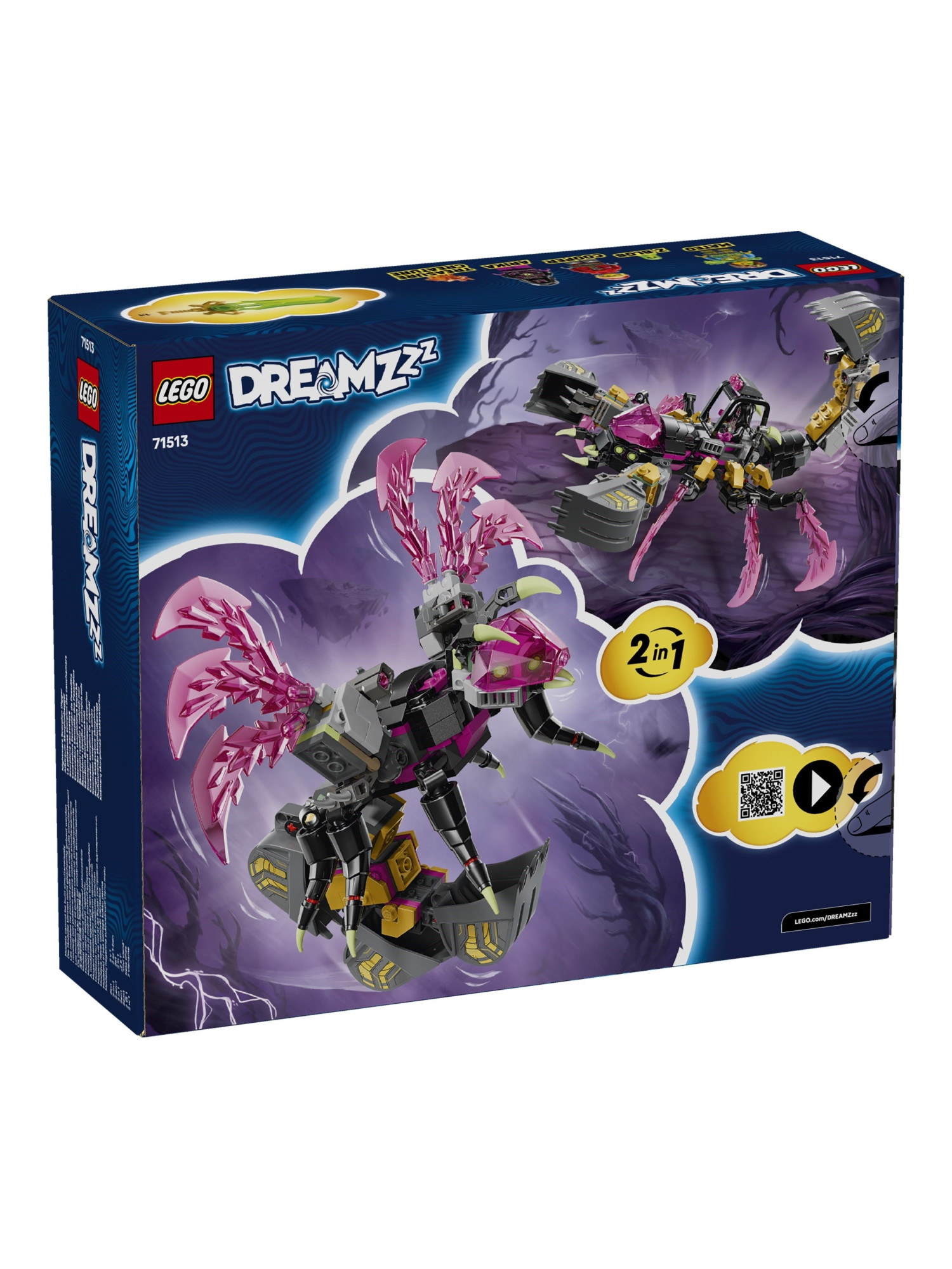 Конструктор LEGO DREAMZzz Кошмарный скорпион-копатель 505 дет. - фото 3