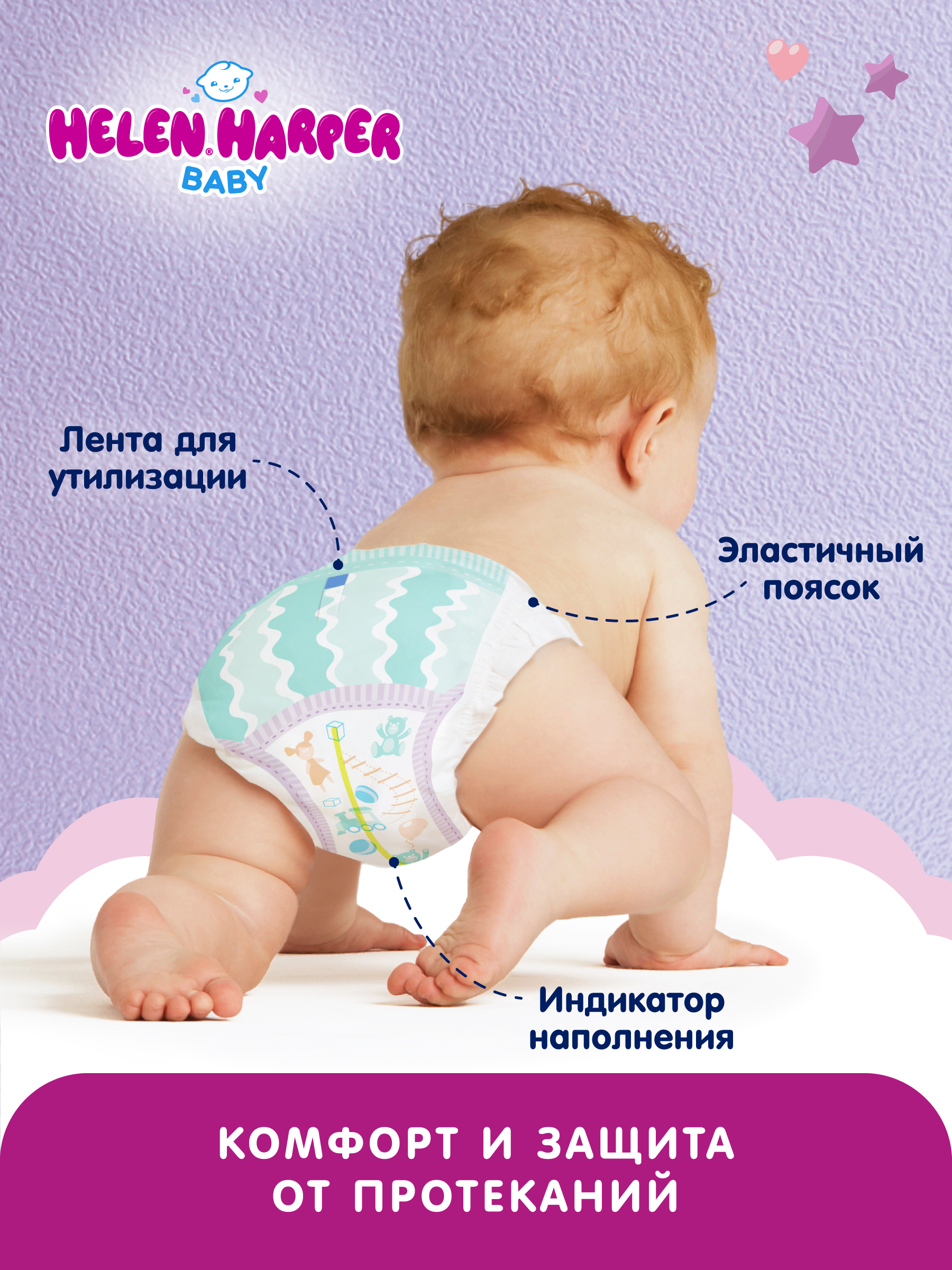 Трусики Helen Harper Baby 3 (6-9 кг) 176 шт. - фото 10