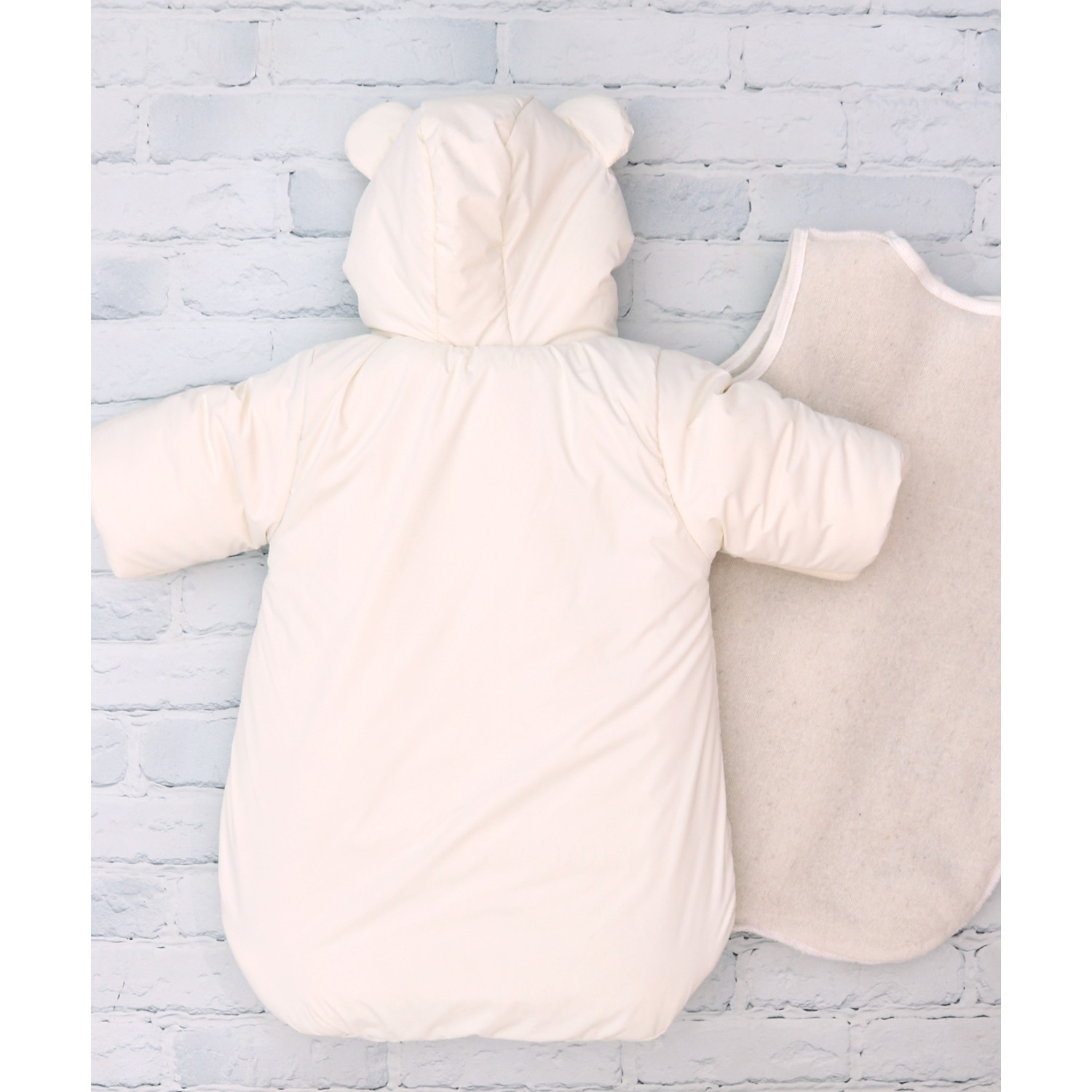 Конверт в коляску Осьминожка Мишки бежевый - фото 11