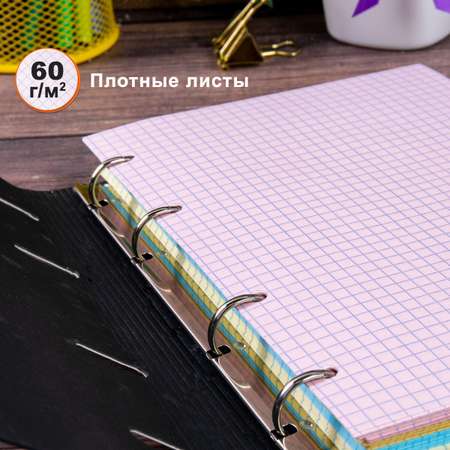 Тетрадь со сменным блоком Brauberg клетка