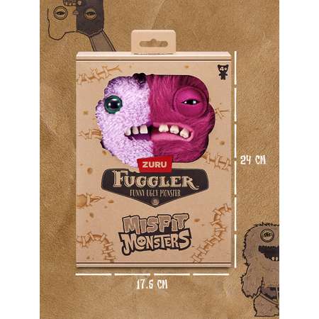 Мягкая игрушка FUGGLER Зубастик Половинки 24 см