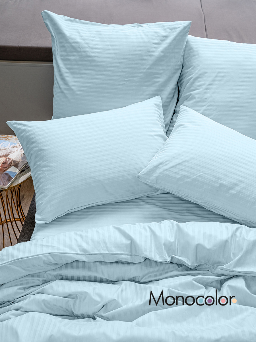 Комплект постельного белья Monocolor 6467 семейный 7 предм. - фото 4