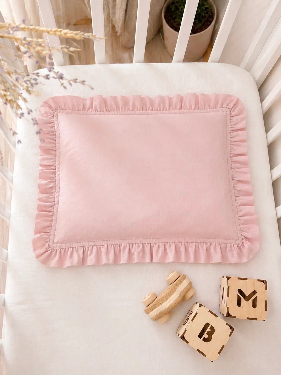 Подушка для новорожденных MamiBro 30 x 40 см 2 шт. - фото 1