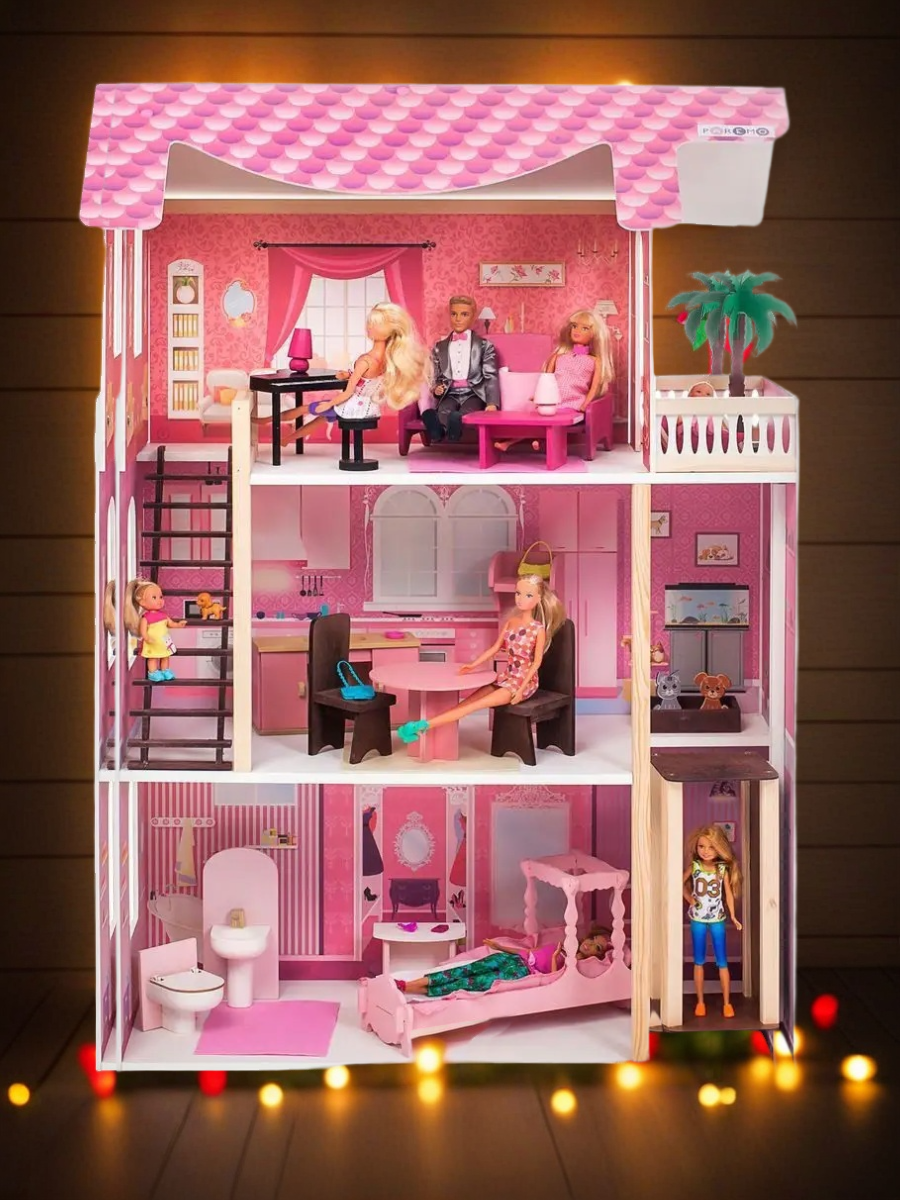 Домик для кукол PAREMO 105 см с мебелью PD318-03 - фото 3