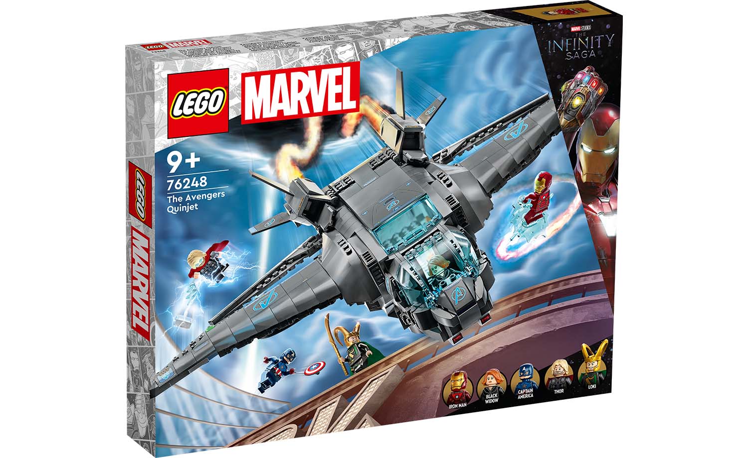 Конструктор LEGO Marvel Super Heroes Квинджет Мстителей блочный - фото 11