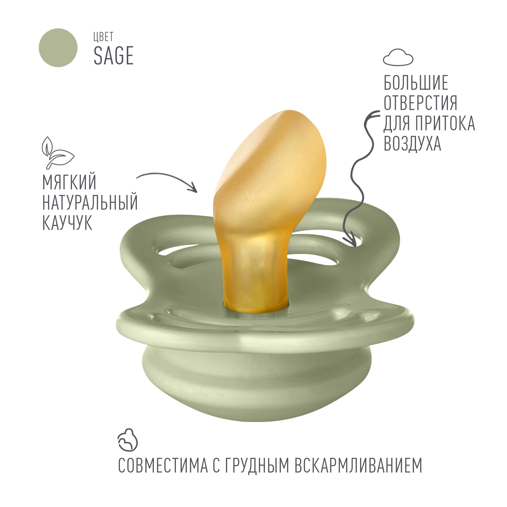 Пустышка BIBS от 0 мес. - фото 2