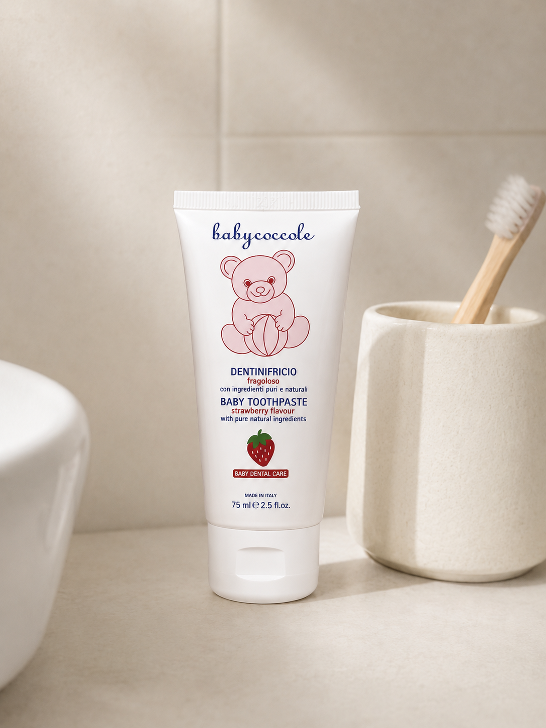 Зубная паста Babycoccole без фтора Клубника - фото 4