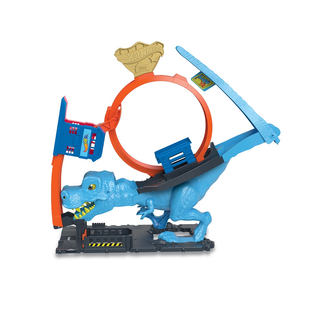 Трек Hot Wheels City T-Rex Attack HKX42 - фото 8