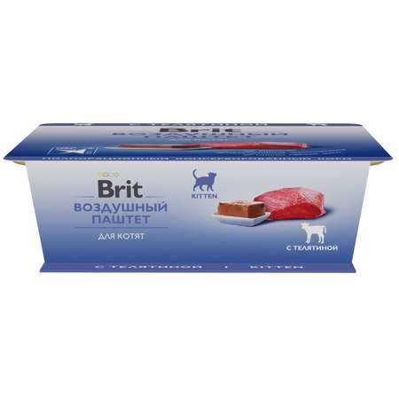 Корм для котят Brit 100г паштет телятина